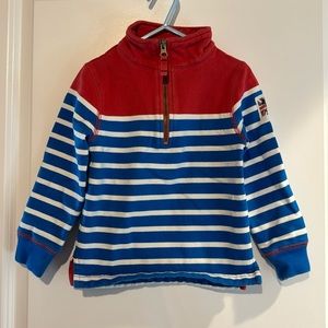 Boys’ Mini Boden Striped Sweatshirt, Size 2-3Y